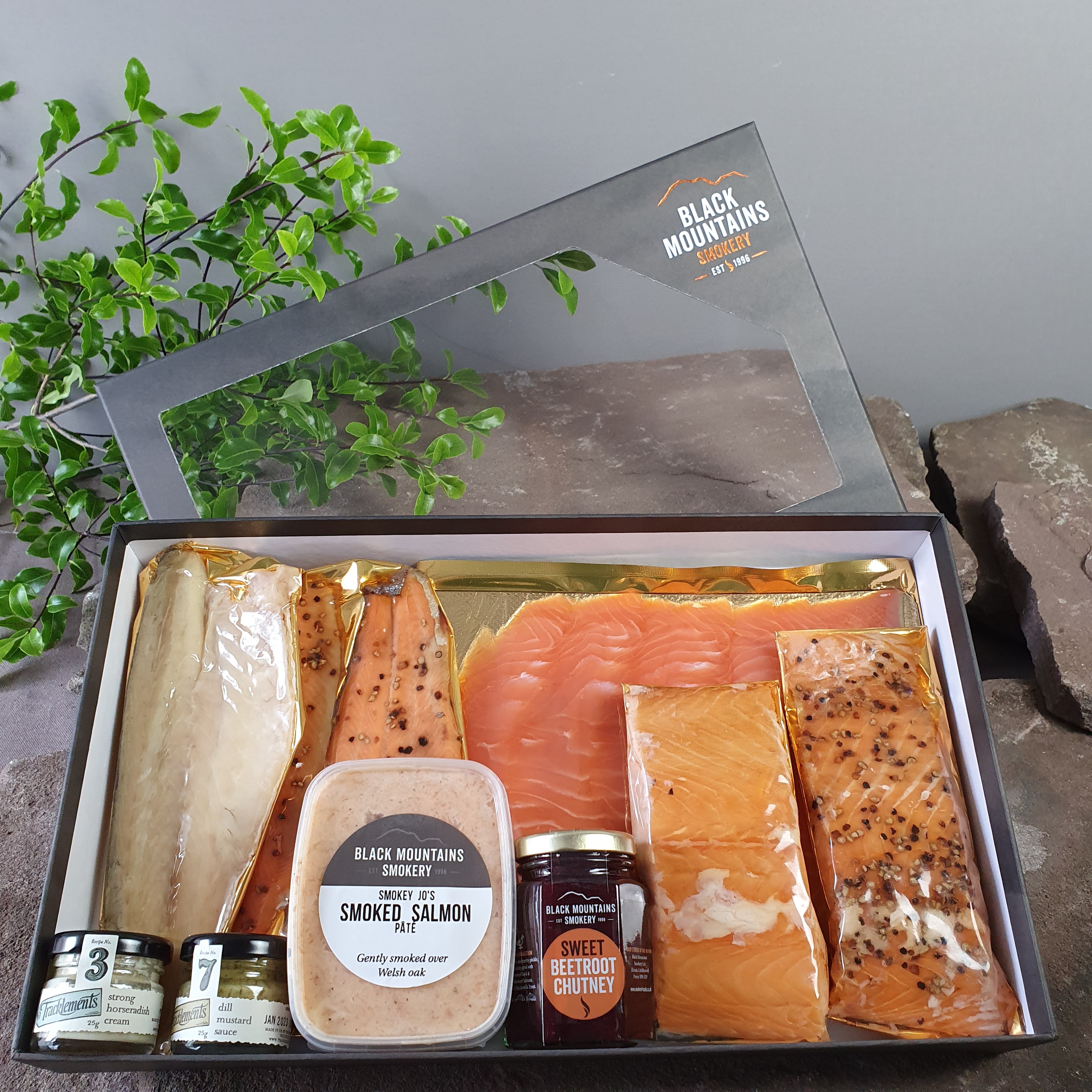 Smoked Fish Gift Box Hamper Black Mountains Smokery